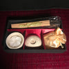 Candle | Incense Gift Box Set | Neroli scent | Thai Silk Lotus Box
