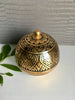 Thai Lacquerware Keepsake Box | Flower Ball | Gold Leafed