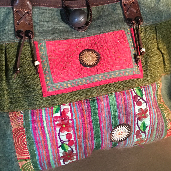 Tote Bag Handmade Bag Chic Vintage Style Bag -  Israel