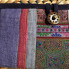 Hmong Fabric Hemp Long Wallet | Dark Blue