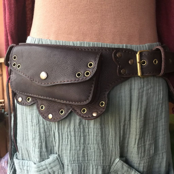 Steampunk Utility Belt Pouch Leather Chest Belt Crossbody -  Finland