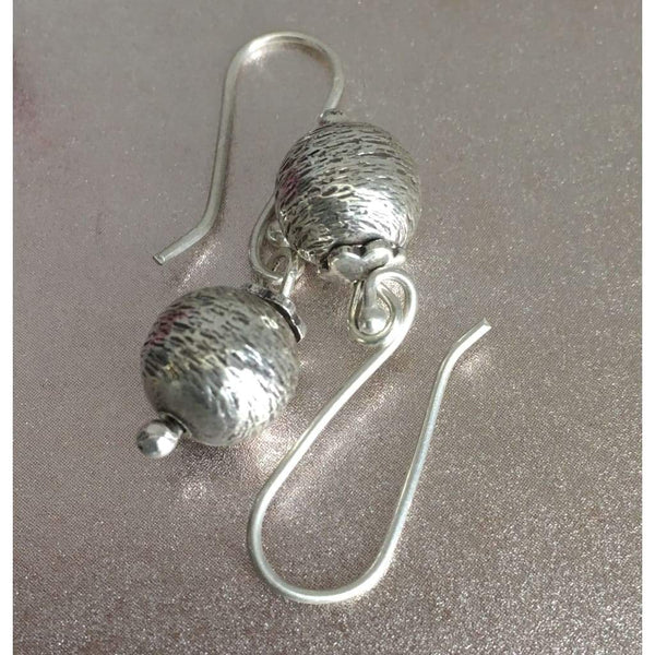 Karen Hill shops Tribe Elephant Earrings, Thai Fine Silver, Good Luck Elephant, Om Earrings, Yoga, Strength and Wisdom, Sterling Silver