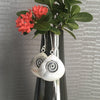 Hill Tribe Silver Earrings | Spiral Shell | Thai Karen 98.5% Silver | Handmade-Thai Artist Collective