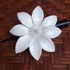 Leather Flower Hair Clip - Daisy - Leather Flower Hair Clip