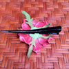 Leather Hair Clip | Gardenia Flower | Coral Pink - Leather Flower Hair Clip