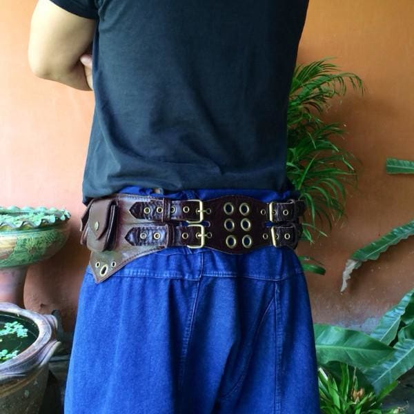 Leather Utility Belt Crossbody Bag Tech Travel Belt The Jedi