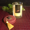 Neroli Scented Soy Candle Thai Gift Set Gold Tassel Red Silk lid