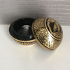 Thai Elephant Golden Lacquerware Jewelry / Ring Box | Gold Leafed | Round Ball - S - Thai Handicrafts
