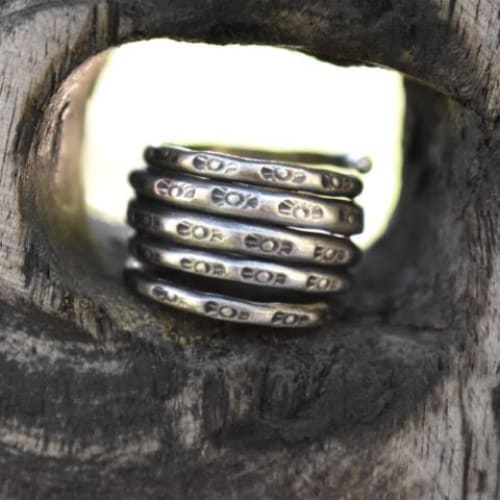 Pure Silver Karen Hill Tribe Disc Sun Motif Half-Finger Armour Ring –  81stgeneration