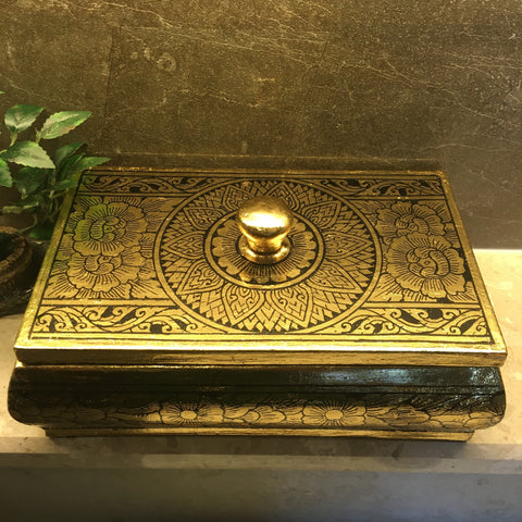 Thai Lacquerware Boxes | Jewelry / Keepsake | Gold & Silver