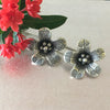 Karen Hill Tribe Silver Earrings | Flower | Thai Handmade