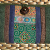 Hemp Long Wallet | Embroidered Hmong Fabric | Handmade in Thailand