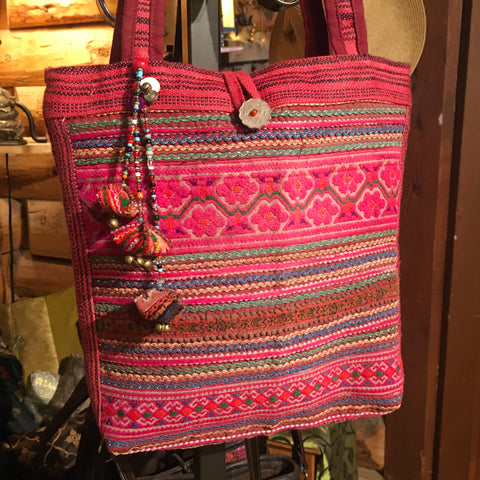 Hemp | Hmong Fabric Tote Bag  | Thai Hill Tribe Handicraft