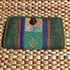Hmong Hill Tribe Cotton Hemp Wallet Green Handmade in Thailand
