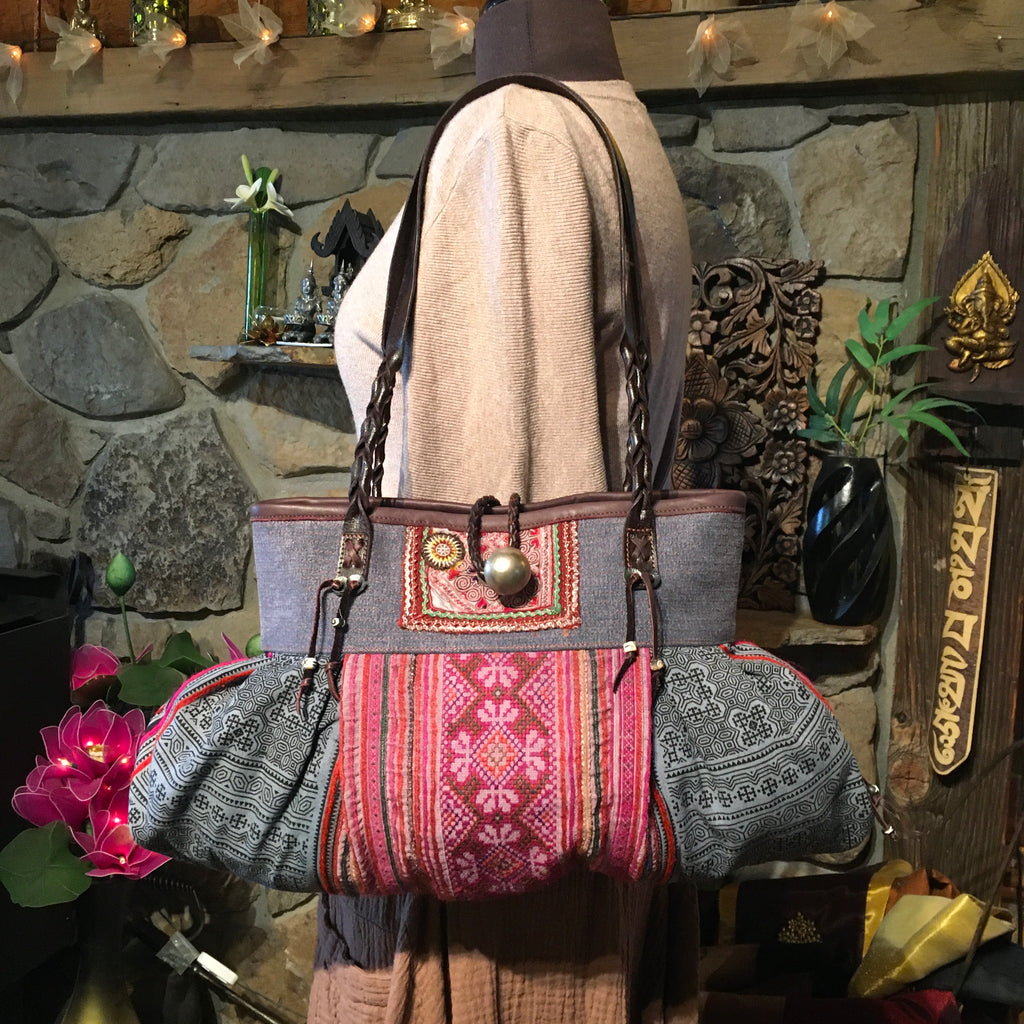 Tribal Leather Handbags, Shoulder Handbag Purse