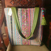 Hmong Hill Tribe Fabric Tote Bag | Vintage Textiles | Thai Handmade