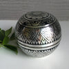 Thai Lacquerware Keepsake Box | Silver Flower Ball