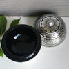 Thai Lacquerware Keepsake Box | Flower Ball | Silver Jewelry / Ring Box