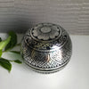 Thai Lacquerware Keepsake Box | Silver Flower Ball