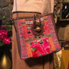 Hill Tribe Shoulder Bag | Hmong Fabric & Leather | Thai Handmade