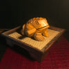 Wooden Frog Instrument | Percussion Guiro | Thai Handmade | Mango Wood
