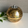 Thai Lacquerware Ring Box Gold Floral handmade