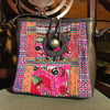Hill Tribe Shoulder Bag | Hmong Fabric & Leather | Thai Handmade