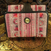 Hmong Hill Tribe Fabric w/  Leather Wallet | Handmade in Thailand