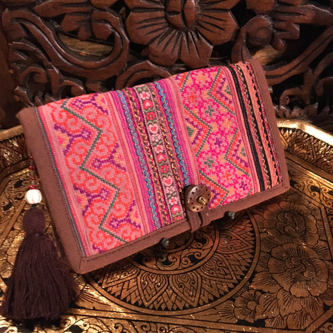 Hill Tribe Long Wallet | Hmong & Cotton Fabric