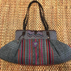 Hmong Hill Tribe Fabric Tote Bag | Leather & Vintage Textiles | Thai Handmade