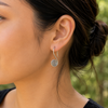 Karen Hill Tribe Silver Earrings | Drop Spiral | Thai Handmade