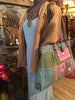 Hmong Hill Tribe Tote Bag | Leather & Vintage Textiles | Handmade in Thailand