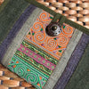 Hemp Long Wallet | Embroidered Hmong Fabric | Handmade in Thailand