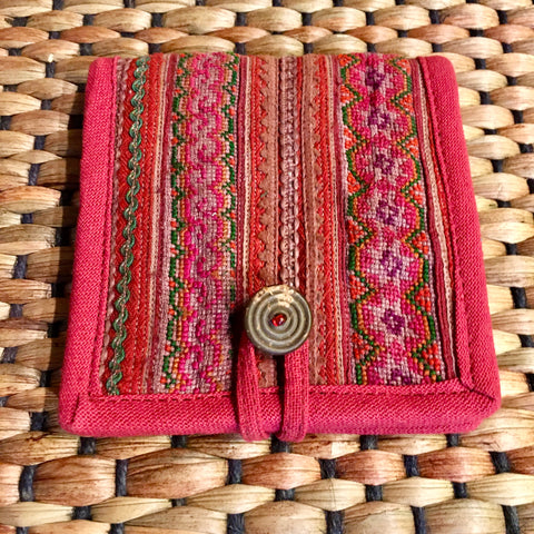 Hill Tribe Cotton Wallet | Hmong Vintage Fabric