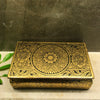 Floral Mandala Jewelry Box | Gold Leafed Thai Traditional Lacquerware | Handmade