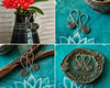 Karen Hill Tribe Silver Earrings | Drop Spiral | Thai Handmade