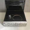 Elephant Keepsake Box | Silver-Leafed Thai Traditional Lacquerware | Handmade - Size S - Thai Handicrafts