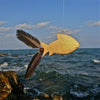 Flying Fish Wind Spinners Wood Mobile / Fly Fishing - Thai Handicrafts