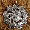 Hill Tribe Silver Pendant | Thai Karen | Spiral Design - Hill Tribe Silver Pendant