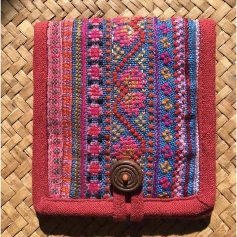 Hmong Hill Tribe Cotton Wallet | Up-cycled Hmong Vintage Fabric