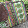 Hmong Hill Tribe Long Wallet | Leather & Vintage Fabric | Handmade