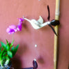 Hummingbird Wood Wind Spinner | Hanging Mobile | Whirligig