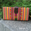 Thai Hill Tribe Long Wallet | Hmong Fabric & Leather | Handmade
