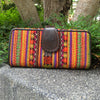 Thai Hill Tribe Long Wallet | Hmong Fabric & Leather | Handmade