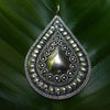 Karen Hill Tribe Silver Pendant | Thai Handmade | Raindrop - Hill Tribe Silver Pendant