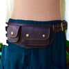 Leather Pocket Belt | Utility Hip Purse | Travel Belt Bag - TRAVELER - Leather Utility Belt