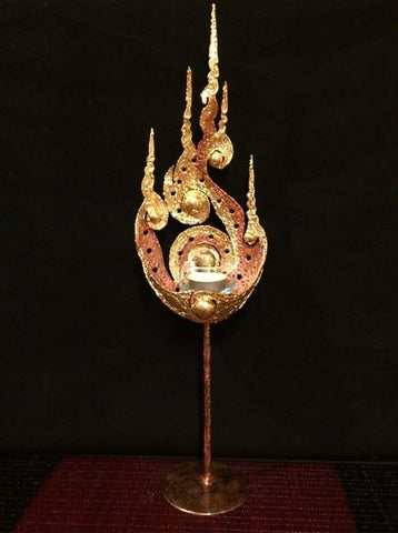 Thai Metal Art Votive Candle Holder