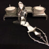 Thai Teppanom Angel Pewter & Crystal Candle Holder / Trinket Box - Meditation - Thai Handicrafts